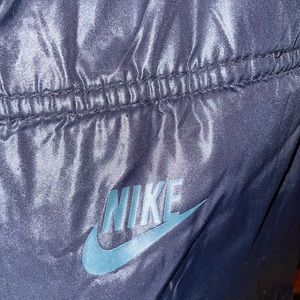 Rare Nike Water Resistant Double Zippered Vest with Hidden Hoodie